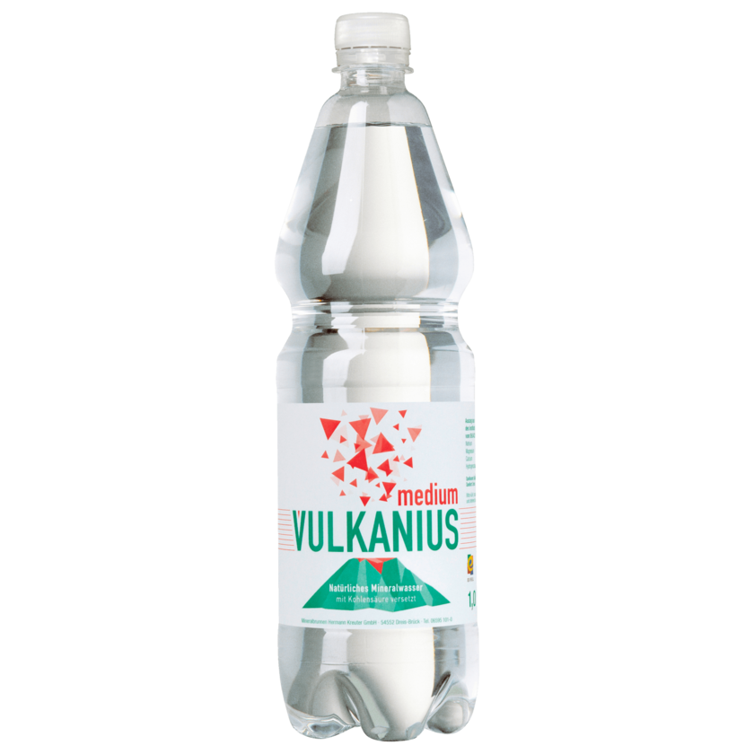 Vulkanius Mineralwasser Medium 1l